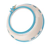 Tnfeeon Cerceau de Support de Broderie, Cerceau Double Face en Plastique Robuste pour Projets de Quilting au Point de Croix de 16,5 Cm et 25 Cm (Lac Bleu)