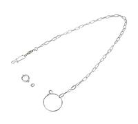 Tnfeeon Chaîne de Pied du Perroquet, Acier Inoxydable Anti-Bite Flying Training Anklet Ring Bird Harness for Parrots Macaw African Grays Parakeet Cockatoo Cockatiel Conure Lovebird