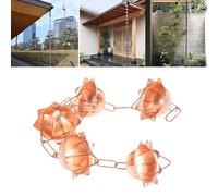 Tnfeeon Chaînes de Pluie pour Gouttières, Portefeuille Suspendu au Receveur de Pluie d'eau de Pluie Divertisseur Remplacement Décoratif pour Les Descente de Gouttière pour (en Forme de pétale)