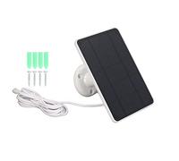 Tnfeeon Chargeur de Panneau Solaire Polyvalent 4W avec Interface Micro USB, durabilité Optimisée pour Les Dispositifs Externes (White)