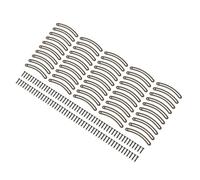 Tnfeeon Charnières de Support de Couvercle Charnières de Boîte en Bois en Fer 2,63 X 0,39 Pouces de Séjour Pliantes Rotatives avec Vis de Montage pour Boîtes à Bijoux Armoires Vitrines Meubles