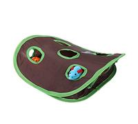 Tnfeeon Chat Chasse Interactive Toy Toy Popup Open Bell Ball Ball Funny Pet for Inner Cats Hunt, Matériau de Toile Pliable Durable