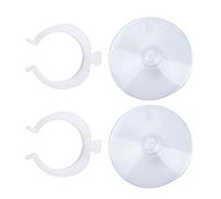 Tnfeeon Clips de Ventouse d'aquarium, Supports de Tubes d'air à Ventouse Fixes légers Colliers de Serrage Transparents Robustes pour Aquarium(Peut serrer 25-34mm)