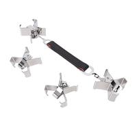 Tnfeeon Clips pour Toile Clips pour Toile Humide en Acier Inoxydable, Fixation Sécurisée pour Peintures à l'huile avec 2 Pinces Simples et 1 Pince Double, pour Artistes Peintres étudiants Amateurs