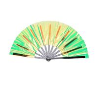 Tnfeeon Cliquez sur Son Grand Ventilateur Pliant coloré, Effet Sonore Unique, Facile à Ouvrir, Artisanat Exquis, Design Portable, Utilisation Polyvalente pour les Soirées Dansantes,