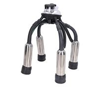 Tnfeeon Cluster de Traite de Vache, Corps en Acier Inoxydable, Doublure en Silicone Souple, Accessoire pour Pompe à Vide de Machine à Traire