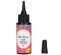 Tnfeeon Colle Transparente UV, Résine Liquide Haute Transparence pour la Fabrication de Bijoux, Projets de Bricolage et Coques de Téléphones Portables (60g)