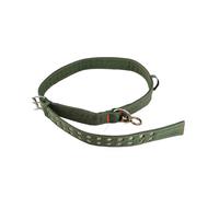 Tnfeeon Collier de Vache, Sangle de Cou de Veau en Toile Réglable à 4 Couches avec Boucles Métalliques pour Bétail et Bétail (L)