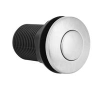 Tnfeeon Commutateur Pneumatique D'élimination des Ordures 32mm Interrupteur Pneumatique à Bouton-Poussoir en Acier Inoxydable Interrupteur D'activation de Baignoire