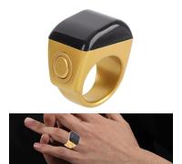 Tnfeeon Compteur de Doigt électronique Tasbeeh Numérique, Anneau Intelligent, Batterie de 40 Jours, IP67, Compteur de Prière Intelligent Dhikr, Rappel, Hommes Musulmans, Femmes, Prière (18mm)