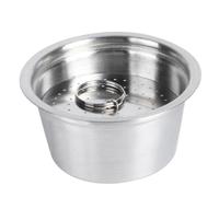 Tnfeeon Conception en Acier Inoxydable avec Couvercle en Silicone pour une Utilisation à la Maison ou au Bureau, Haute Précision de Filtrage avec une capacité de 40 Ml Capsule de café Réutilisable,