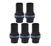 Tnfeeon Connecteur de Tuyau d'Aquarium PVC, 5 Pièces Joint Droite pour Filtre à Eau de Réservoir à Poissons, Raccord de Tube Aquarium 32mm, Accessoires Aquarium