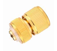 Tnfeeon Connecteur de Tuyau d'arrosage en Alliage, Adaptateur à Ajustement Rapide en Alliage d'aluminium avec Mamelon, Idéal pour le Raccordement de Tuyau G1/2 dans le Jardinage