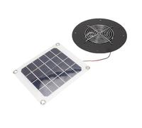 Tnfeeon Conversion Solaire Efficace, Système de Ventilation sans Bruit, Kit de Ventilateur de Panneau Solaire Compact et Portable avec Calandre de Protection Métal