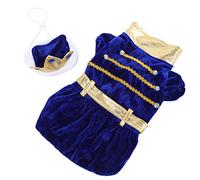Tnfeeon Costume d'halloween pour Chien et Chiot, Vêtements pour Animaux de Compagnie de Style Prince avec Chapeau pour Les Fêtes et Un Usage Quotidien (L)