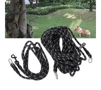 Tnfeeon Coureur de Chien Réfléchissant de Corde d'attache de Chien, Câble d'attache d'attache de Ligne de Chemin de Chariot Portable pour Colliers et Laisses de Parc de Cour de Camping