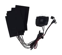 Tnfeeon Coussin Chauffant en Fibre de Carbone Coussins Chauffants électriques Imperméables à 3 Vitesses Alimentés par USB avec Thermostat Intelligent pour Gilet de Vêtements Chauffants