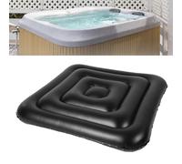 Tnfeeon Couvercle de Bain à Remous Gonflable Livre D'économie D'énergie pour Le Bain à Remous carré Pliable de Protection Contre Le Débordement de Pluie pour Extérieur (sans poignée)