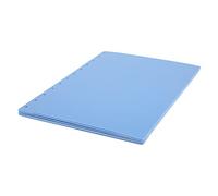 Tnfeeon Couvercle de Couverture de Trou de Champignon Texture Givrée Durable 10 Pièces Couvercle de Carnet Bleu pour le Journal de Bricolage, Anneaux de Liaison