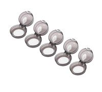 Tnfeeon Couvercles de sécurité pour Boutons de Cuisinière, Résistants à la Chaleur, pour Boutons de Cuisinière à Gaz et de Four de Moins de 2,4 Pouces, Couvercles Transparents à Double clé pour les