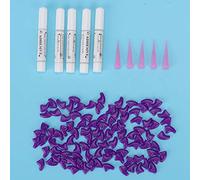 Tnfeeon Couvre-Ongles pour Chat en PVC Souple, Protège Les Meubles et Les Sols, Application Rapide, Options Multi-Tailles, 100 Pièces en Vert et Violet, pour Chatons et Chats, Protection des Pattes