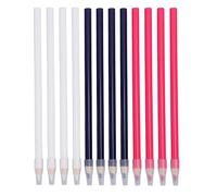 Tnfeeon Craie de Tailleur, 12 Pièces Crayon de Tissu à Coudre de 7 Pouces Bleu Rose pour la Couture et le Quilting Stylo à Craie de Tailleur Marquage Précis sur le Daim tricoté en