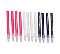 Tnfeeon Crayon en Tissu, 12 Pièces de Craie de Marquage de Tailleur avec un Capuchon de Protection en Bois de Peuplier pour le Matelassage, la Couture, la Couture, le Papier et le Bois