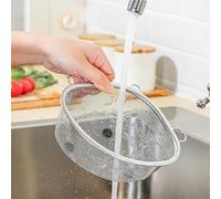 Tnfeeon Crépine d'évier en Acier Inoxydable, Conception Triangulaire Peu Encombrante, Filtre Efficace pour Débris Alimentaires, Panier de Vidange de Cuisine Durable, Taille Pratique pour éviers de