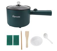 Tnfeeon Cuiseur à Marmite éLectrique 1,8 L Multifonction AntiadhéSif pour Dortoir, Bureau, Portable, Ramen, Cuiseur à Vapeur, Adapté pour Nouilles, Steak, œUfs, Sauté, PâTes, Flocons D'avoine.