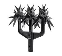 Tnfeeon Cultivateur Portatif pour Mélange de Sol et Outil de Réensemencement d'herbe Léger avec Roues Amovibles pour Petites Pelouses Pesant 16 Onces Compact 9,3 X 5,3 X 10,4 Pouces Idéal pour la