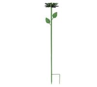 Tnfeeon Decor Station d'arrosage Polyvalente pour Abeilles avec Motif de Fleurs Réalistes, Facile à Nettoyer, Antirouille pour Extérieur, Jardin, Cour, Fer, Bol de Bain pour Abeilles de 24,8 Pouces