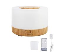 Tnfeeon Diffuseur D'huiles Essentielles D'aromathéRapie, 500 ML Grain de Bois 7 Couleurs LED ParamèTres de LumièRe Ambiante pour Chambre, Maison, Chambre de BéBé