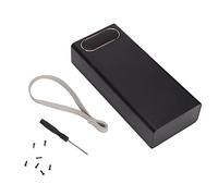 Tnfeeon DIY Power Bank Smart Dual Output Battery Battery with LCD Affichage pour Les Téléphones Mobiles, Matériau ABS (Black)