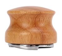 Tnfeeon Doseur de café à Base d'acier Inoxydable de 51mm, Distributeur de café Léger à Poignée en Bois pour les Baristas à Domicile (58MM)