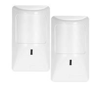 Tnfeeon Double Détecteur Infrarouge avec Technologie d'immunité aux Animaux Domestiques, Portée de 8 M pour Les Systèmes de sécurité Domestique, Capteur de Mouvement PIR Filaire, Capteur de (White