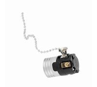 Tnfeeon Douille de Lumière E27, Douille de Lumière Vintage avec Chaîne de Traction, Aluminium Durable, Idéale pour l'éclairage de la Maison et du Bureau, Parfaite pour Les Projets de Bricolage