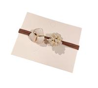 Tnfeeon Élastiques à Cheveux en Fausses Perles, Design élégant avec Caoutchouc Acrylique Doux pour un Port sécurisé Toute la Journée, Parfaits pour les Fêtes de Travail et les Sorties décontractées.