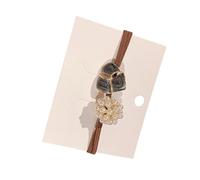 Tnfeeon Élastiques à Cheveux en Fausses Perles, Design élégant avec Caoutchouc Acrylique Doux pour un Port sécurisé Toute la Journée, Parfaits pour les Fêtes de Travail et les Sorties décontractées.
