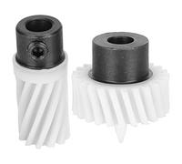 Tnfeeon Engrenage d'entraînement à Crochet 2 Pièces, Ensemble d'engrenages Coniques en Plastique pour Machines à Coudre 714 717 724 737 750 755 756 Utilisateurs de la Série 500