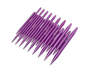 Tnfeeon Ensemble d'aiguilles à Tricoter Circulaires Interchangeables, Kit d'aiguilles Courtes Détachables en Aluminium 3,0-6,0 Mm avec 9 Tailles et 4 Câbles, étui pour Débutants, Poignets, Manches,