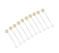 Tnfeeon Ensemble d'applicateurs de Laine pour Teinture pour Cuir, pour une Répartition Uniforme de la Teinture, 100 Pièces, Poignée en Métal, Prise Confortable, Projets de Bricolage en Cuir, Idéal