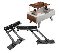 Tnfeeon Ensemble de Matériel Mécanisme Table Basse Relevable, Paquet 2 Cadres Levage Supérieurs capacité 100 Lb pour Charnières Meubles Permettant D'économiser L'espace dans le Salon