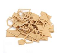 Tnfeeon Ensemble de Modèles de Gabarit de Modèle Acrylique Transparent 54 Pièces, Pochoir de Patchwork pour Outil de Couture de Courtepointe en Cuir Bricolage