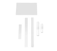 Tnfeeon Ensemble de Rouleaux en Argile Polymère Acrylique avec Rouleau en Argile Solide, Feuille Transparente de 7,87 Pouces, Panneau de Support de 5,9x3,9 Pouces et 2 Grattoirs en