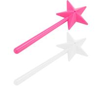 Tnfeeon Ensemble de Salière et Poivrière Wand, Distributeurs D'assaisonnement Rechargeables, 2 Pièces avec Motif Pentagramme pour Cuisine, Fête, Pique-nique en Plein Air (Trou unique)