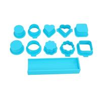 Tnfeeon Ensemble d'emporte-pièces à Gâteau en PLA avec Piston, 5 Formes de 4,3 Cm pour les Débutants en Pâtisserie à Domicile, Libération Facile, Boules à Dessert Uniformes pour les Fêtes