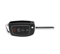 Tnfeeon Étui de Remplacement pour clé Télécommande à 4 Boutons, ABS, avec Lame de oîtier de à 4 Boutons, échange Direct pour Santa Fe Ix45 2013 2014
