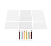 Tnfeeon Feuilles de Plastique Thermorétractables, Matériau BOPS pour Projets Artistiques de Bricolage avec Motifs Vibrants, Film Imprimable de 10,2 X 15,2 Cm, Idéal pour la Décoration Intérieure, les