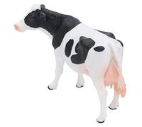 Tnfeeon Figurine Réaliste de Bétail Simmental, Jouet de Vache éducatif en Plastique, Décor de 4,7 Pouces pour Les Enfants et Les Amoureux de la Ferme