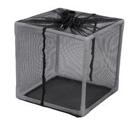 Tnfeeon Filtre D'étang, Sac avec Cadre Réglable Anti Obstruer Cube Cube Mesh Pompe Barrière Panier Panier à Poissons Poux de Poisson Comprend 12 Bielles et 8 Accessoires (10 Pouces)